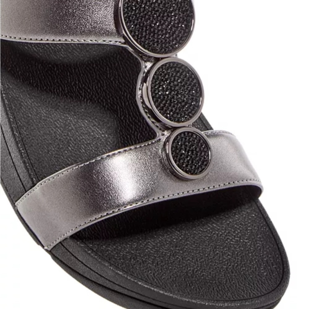 Fitflop Women’s Halo Embellished Wedge Slide Sandals